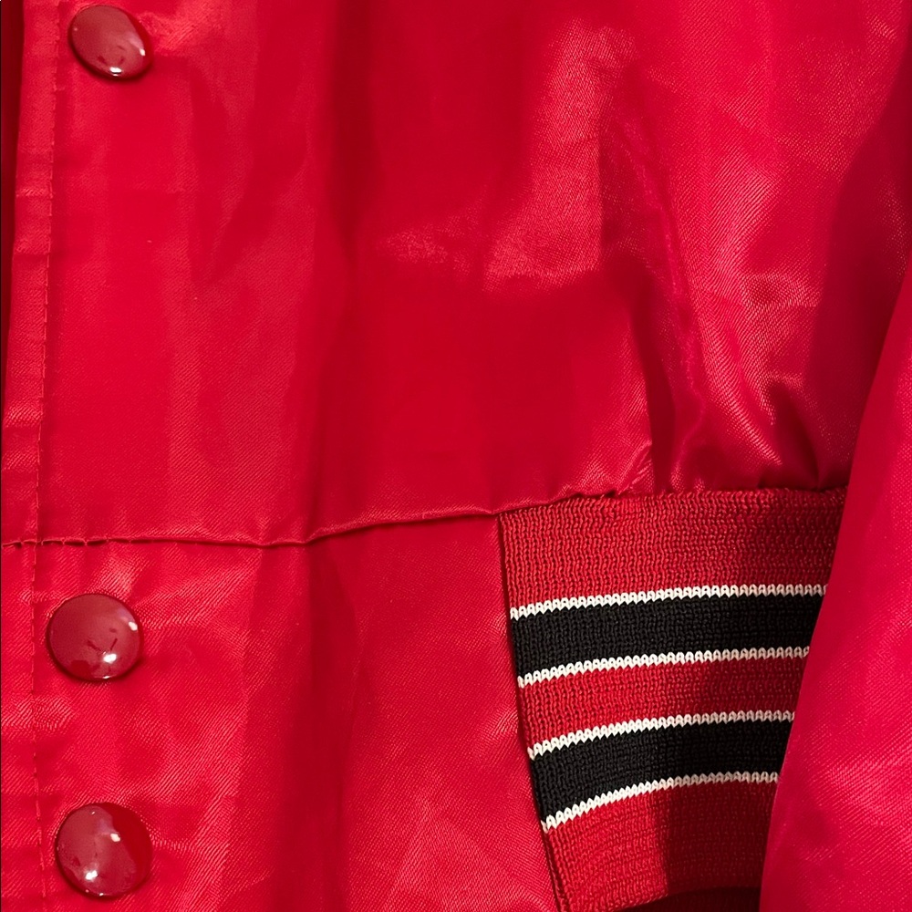 Chase Authentics Red Varsity Bomber Jacket - Picture 4 of 5